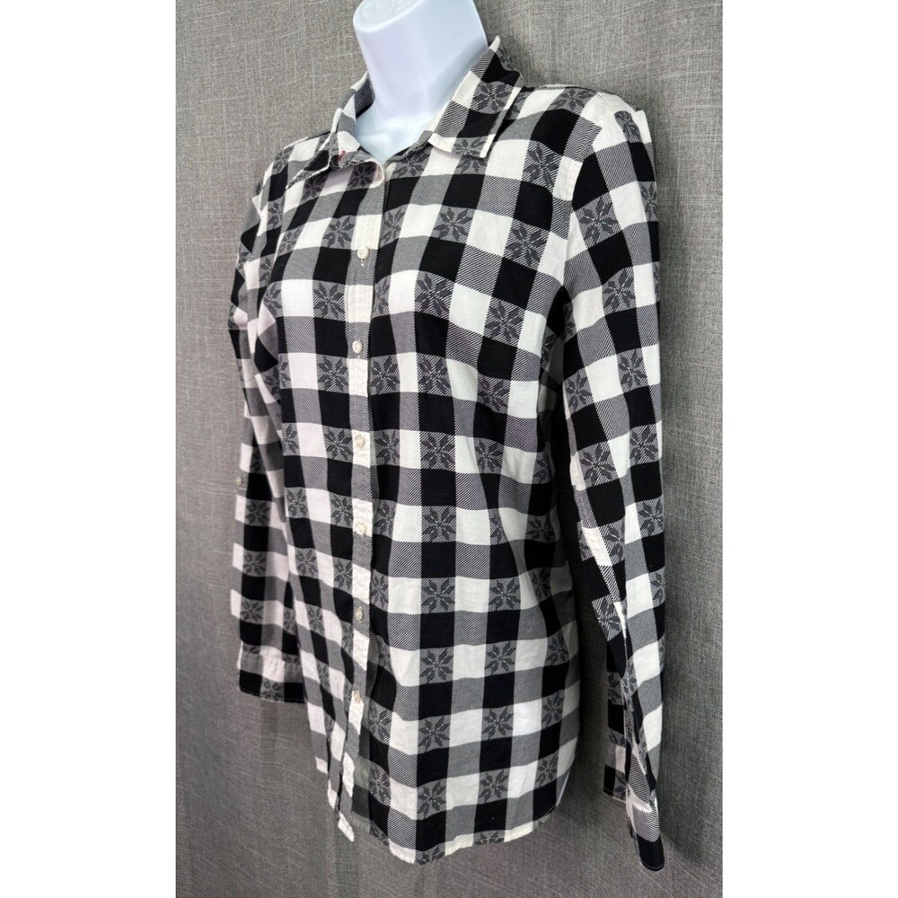 Talbot's Long Sleeve Check Pattern Button Down Bl… - image 4